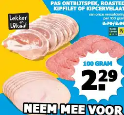 Boon`s Markt PAS ONTBIJTSPEK, ROASTED KIPFILET OF KIPCERVELAAT aanbieding