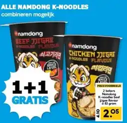 Boon`s Markt ALLE NAMDONG K-NOODLES aanbieding