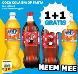 Boon`s Markt COCA COLA EN/OF FANTA aanbieding