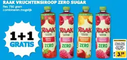 Boon`s Markt RAAK VRUCHTENSIROOP ZERO SUGAR aanbieding