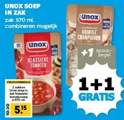 Boon`s Markt UNOX SOEP IN ZAK aanbieding