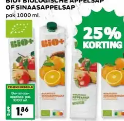 Boon`s Markt BIO+ BIOLOGISCHE APPELSAP OF SINAASAPPELSAP aanbieding