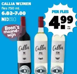 Boon`s Markt CALLIA WIJNEN aanbieding