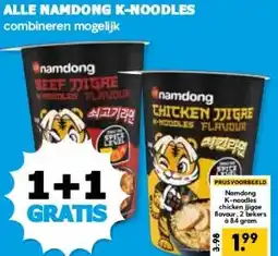 Boon`s Markt ALLE NAMDONG K-NOODLES aanbieding