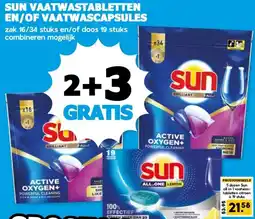 Boon`s Markt SUN VAATWASTABLETTEN EN/OF VAATWASCAPSULES aanbieding