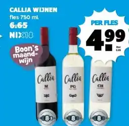 Boon`s Markt CALLIA WIJNEN aanbieding