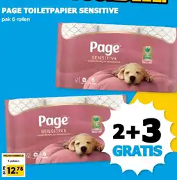 Boon`s Markt PAGE TOILETPAPIER SENSITIVE aanbieding