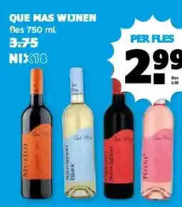 Boon`s Markt QUE MAS WIJNEN aanbieding