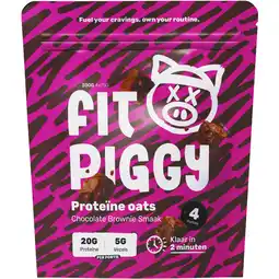 Albert Heijn Fit Piggy Proteïne oats chocolate brownie aanbieding