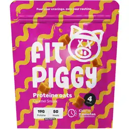 Albert Heijn Fit Piggy Proteïne oats salted caramel aanbieding