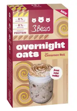 Albert Heijn 3Bears Overnight oats cinnamon roll aanbieding