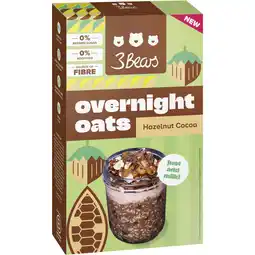 Albert Heijn 3Bears Overnight oats hazelnut cocoa aanbieding