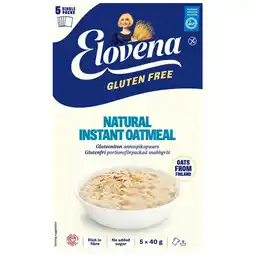 Albert Heijn Elovena Natural instant oatmeal glutenvrij aanbieding