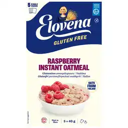 Albert Heijn Elovena Raspberry instant oatmeal glutenvrij aanbieding