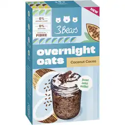 Albert Heijn 3Bears Overnight oats coconut cocoa aanbieding