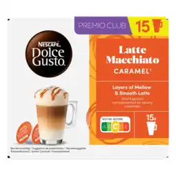 Albert Heijn Nescafé Dolce Gusto Latte macchiatio caramel capsules aanbieding