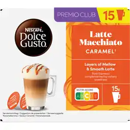 Albert Heijn Nescafé Dolce Gusto Latte macchiatio caramel capsules aanbieding