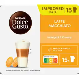 Albert Heijn Nescafé Dolce Gusto Latte macchiato capsules aanbieding