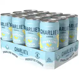 Albert Heijn Charlie's Fibres lemon ginger 12-pack aanbieding