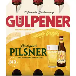 Albert Heijn Gulpener Biologische pilsner 6-pack aanbieding