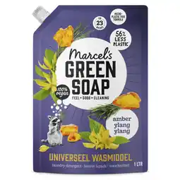 Albert Heijn Marcel's Green Soap Wasmiddel amber ylang ylang navulling aanbieding