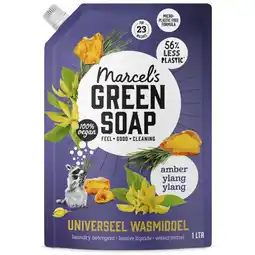 Albert Heijn Marcel's Green Soap Wasmiddel amber ylang ylang navulling aanbieding