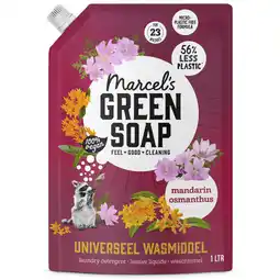 Albert Heijn Marcel's Green Soap Wasmiddel mandarin osmanthus navulling aanbieding