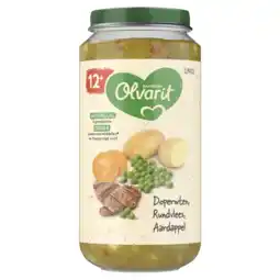 Albert Heijn Olvarit 12+ mnd doperwten rundvlees aardappel aanbieding