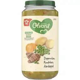 Albert Heijn Olvarit 12+ mnd doperwten rundvlees aardappel aanbieding