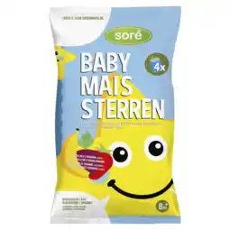 Albert Heijn Sore Baby maissterren 4-pack 8m+ aanbieding