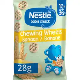 Albert Heijn Nestlé Baby snack chewing wheels banaan 10m+ aanbieding