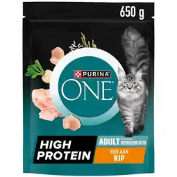 Albert Heijn Purina ONE High protein kip aanbieding