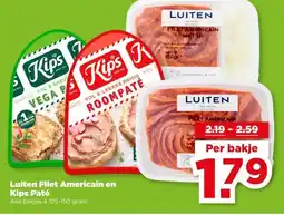 PLUS Luiten Filet Americain en Kips Paté aanbieding