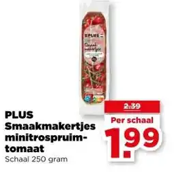 PLUS PLUS Smaakmakertjes minitrospruim- tomaat aanbieding