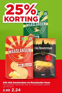 PLUS Alle Old Amsterdam en Maaslander Kaas aanbieding