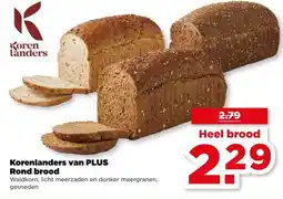 PLUS Korenlanders van PLUS Rond brood aanbieding