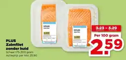 PLUS PLUS Zalmfilet zonder huid aanbieding