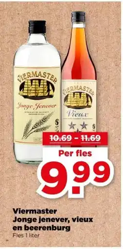 PLUS Viermaster Jonge jenever, vieux en beerenburgr aanbieding
