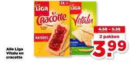 PLUS Alle Liga Vitalu en cracotte aanbieding