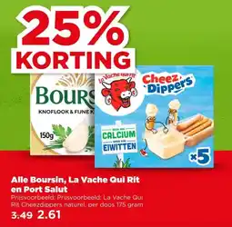 PLUS Alle Boursin, La Vache Qui Rit en Port Salut aanbieding