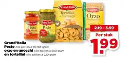 PLUS Grand'Italia Pesto,, orzo en gnocchi , en tortellini aanbieding