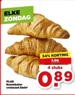 PLUS PLUS Roomboter croissant klein* aanbieding