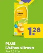 PLUS PLUS IJsthee citroen aanbieding