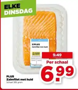 PLUS PLUS Zalmfilet met huid aanbieding