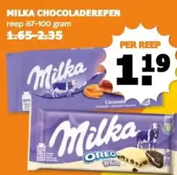 Coop MILKA CHOCOLADEREPEN aanbieding
