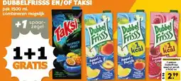 Coop DUBBELFRISSS EN/OF TAKSI aanbieding
