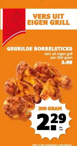 Coop GEGRILDE BORRELSTICKS aanbieding