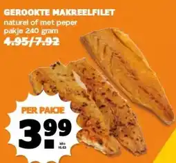 Coop GEROOKTE MAKREELFILET aanbieding