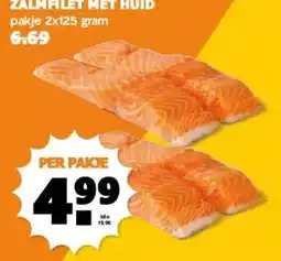 Coop ZALMFILET MET HUID aanbieding