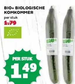 Coop BIO+ BIOLOGISCHE KOMKOMMER aanbieding